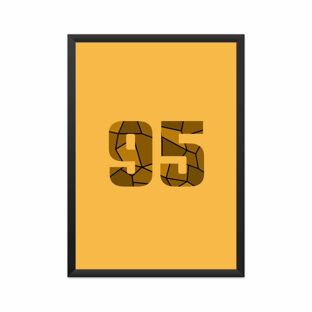 95 Number Framed Poster