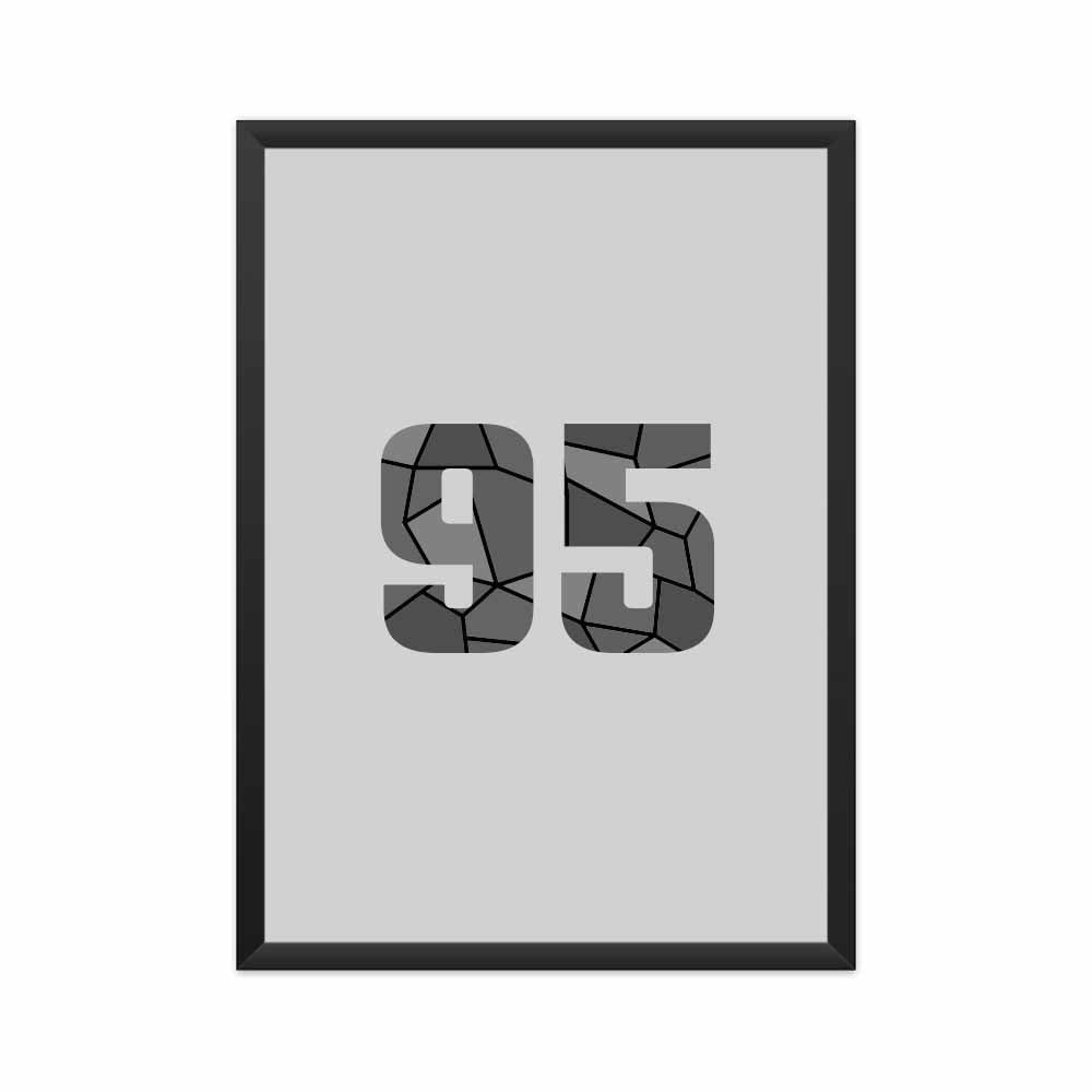 95 Number Framed Poster