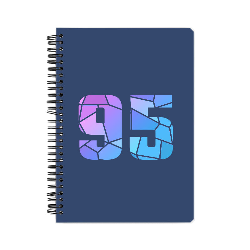 95 Number Notebook (Navy Blue, A5 Size, 100 Pages, Ruled, 6 Pack)