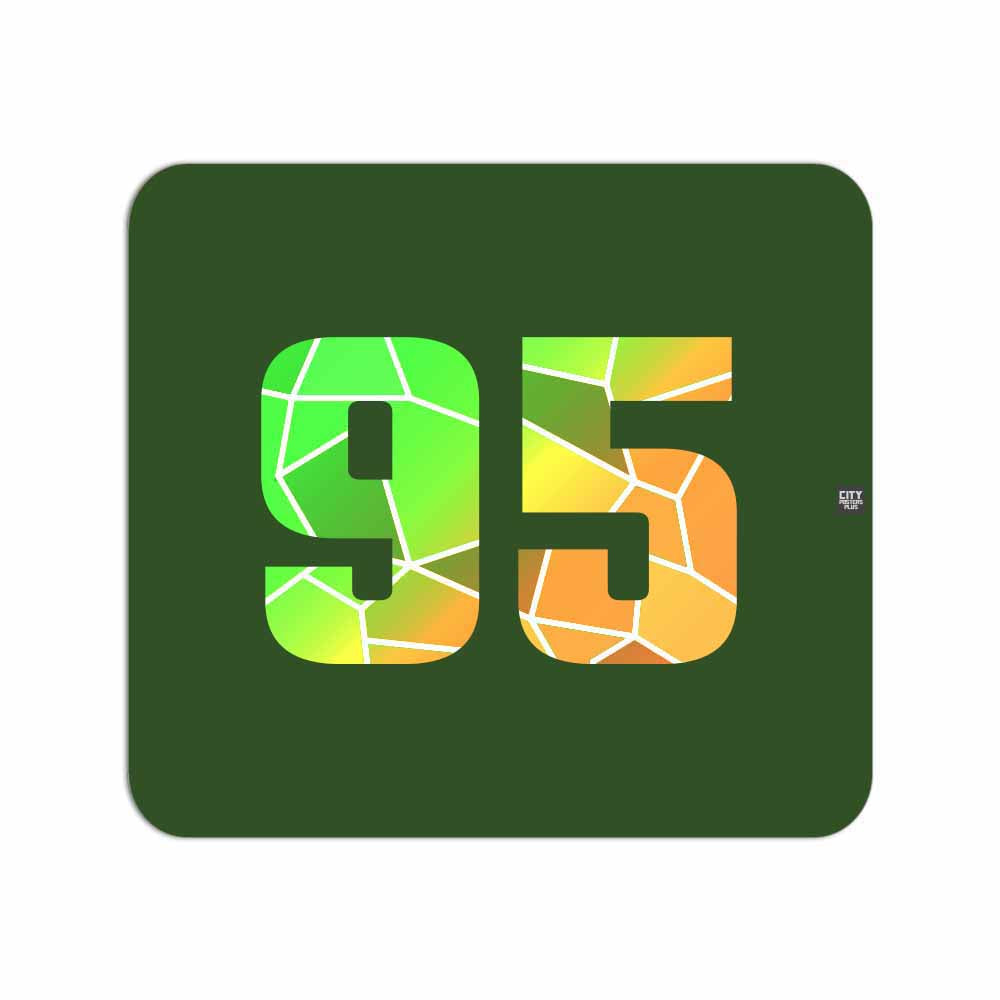 95 Number Mousepad (Olive Green)