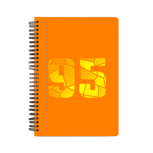 95 Number Notebook (Orange, A5 Size, 100 Pages, Ruled, 6 Pack)