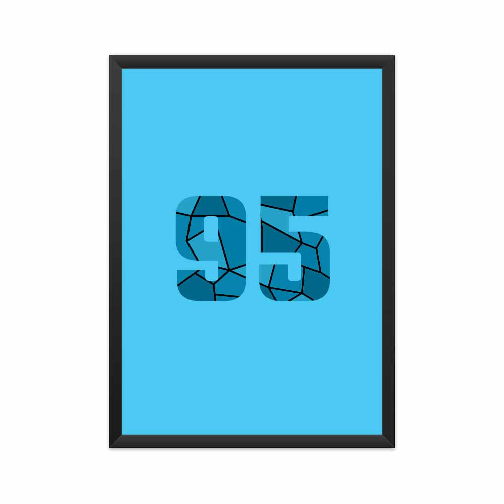 95 Number Framed Poster