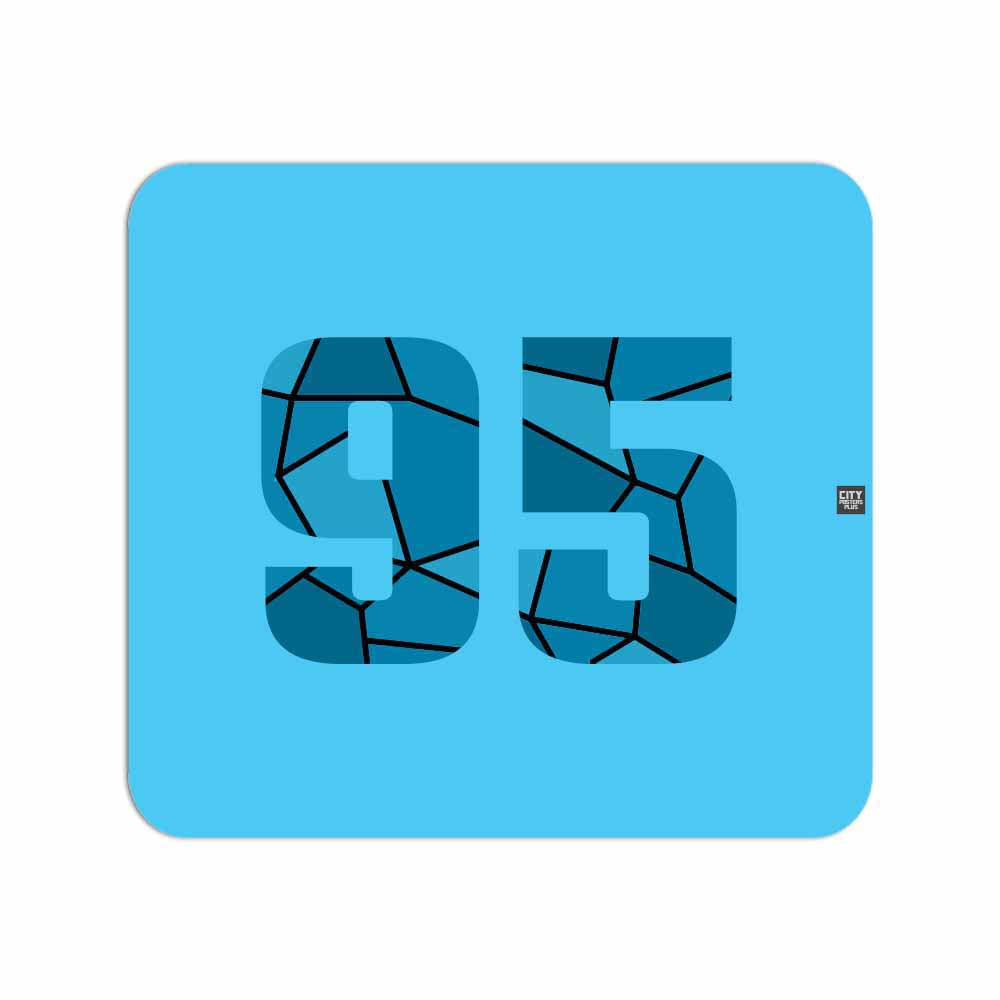 95 Number Mousepad (Sky Blue)