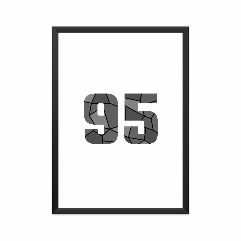 95 Number Framed Poster