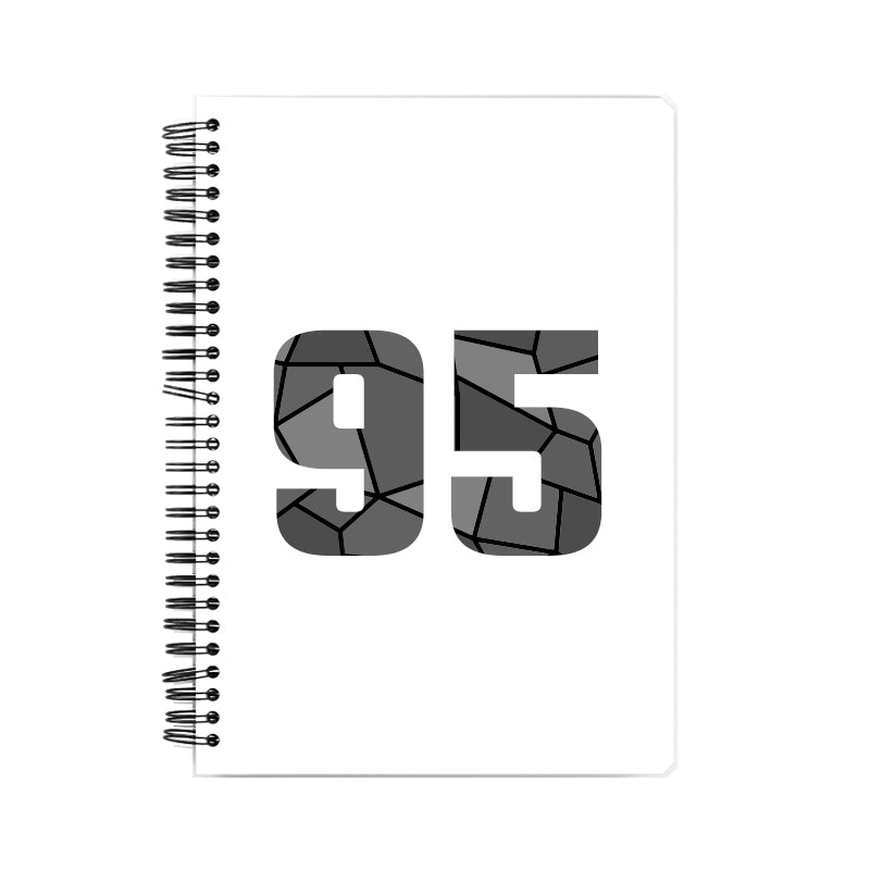 95 Number Notebook (White, A5 Size, 100 Pages, Ruled, 6 Pack)