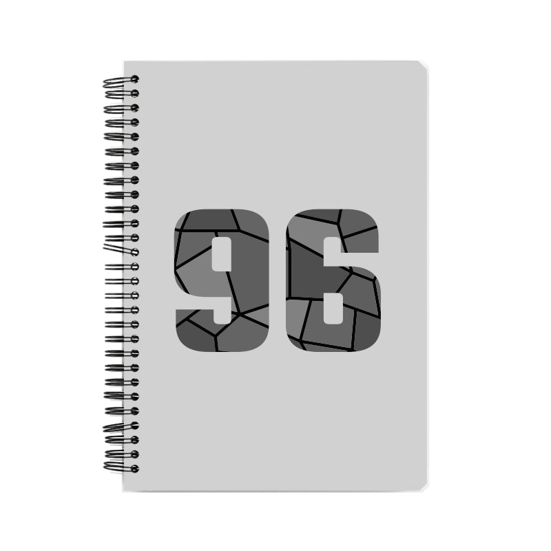 96 Number Notebook (Melange Grey, A5 Size, 100 Pages, Ruled, 6 Pack)