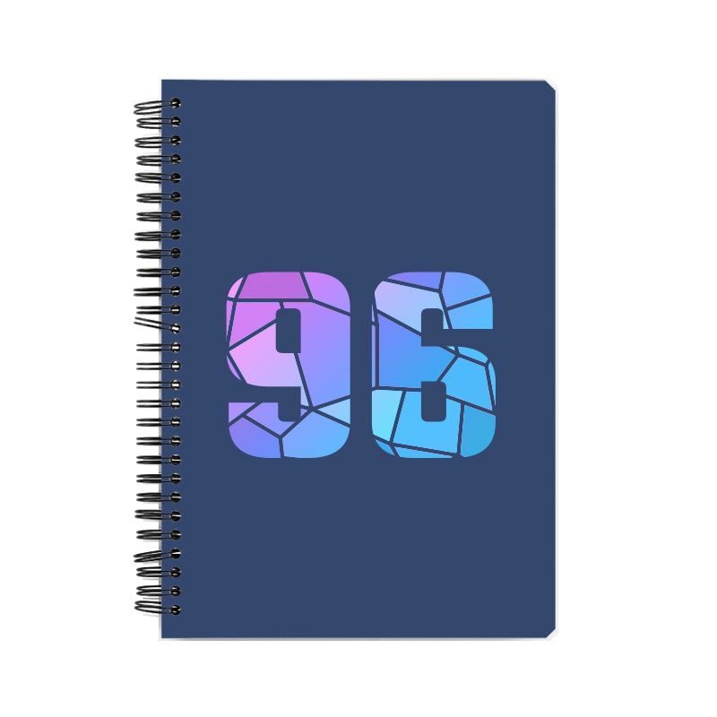 96 Number Notebook (Navy Blue, A5 Size, 100 Pages, Ruled, 6 Pack)