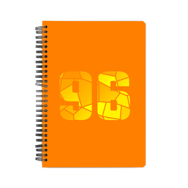 96 Number Notebook (Orange, A5 Size, 100 Pages, Ruled, 6 Pack)