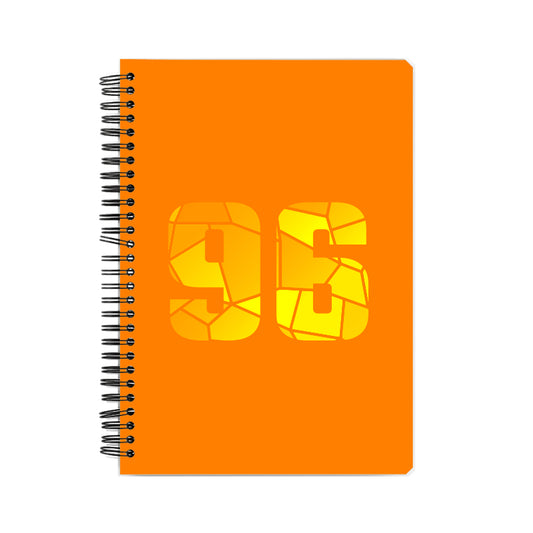 96 Number Notebook (Orange, A5 Size, 100 Pages, Ruled, 6 Pack)