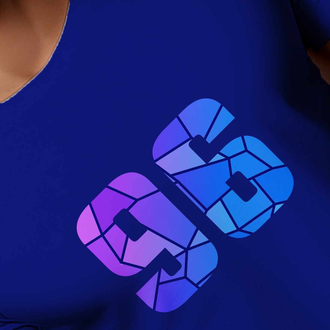 96 Number Men Unisex T-Shirt | Custom Number Graphic Tee (Royal Blue)
