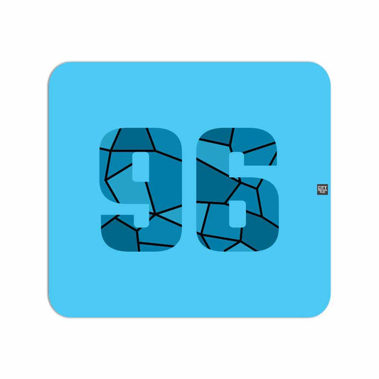 96 Number Mousepad (Sky Blue)
