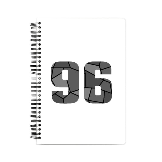 96 Number Notebook (White, A5 Size, 100 Pages, Ruled, 6 Pack)