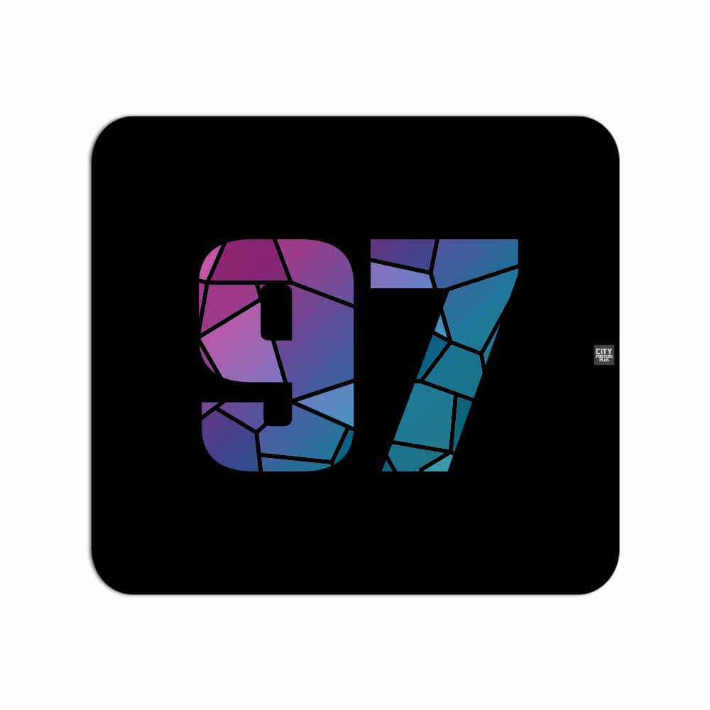 97 Number Mousepad (Black)