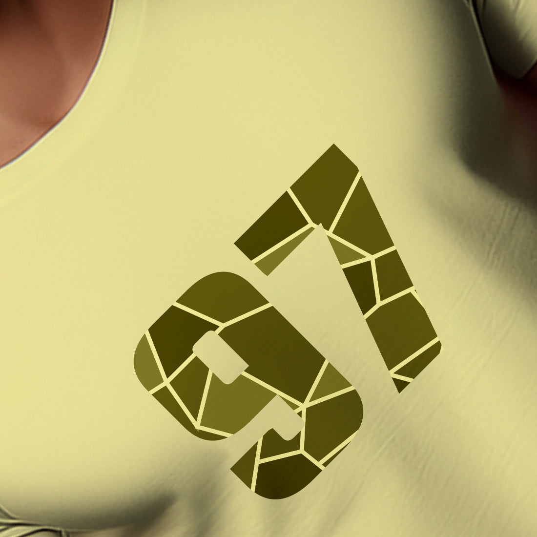 97 Number Men Unisex T-Shirt | Custom Number Graphic Tee (Butter Yellow)