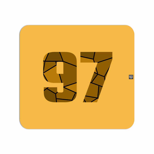 97 Number Mousepad (Golden Yellow)