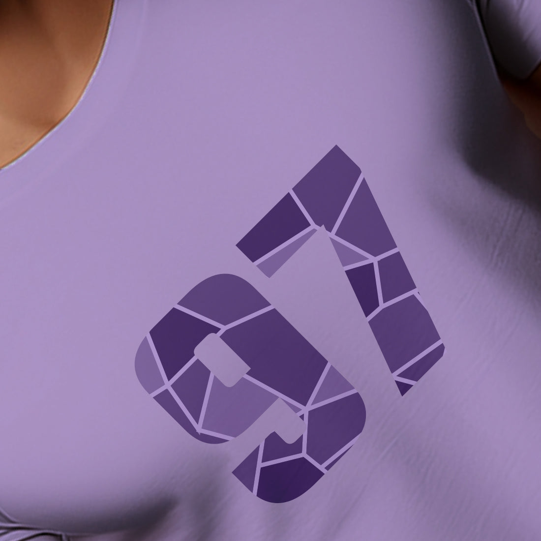 97 Number Men Unisex T-Shirt | Custom Number Graphic Tee (Iris Lavender)