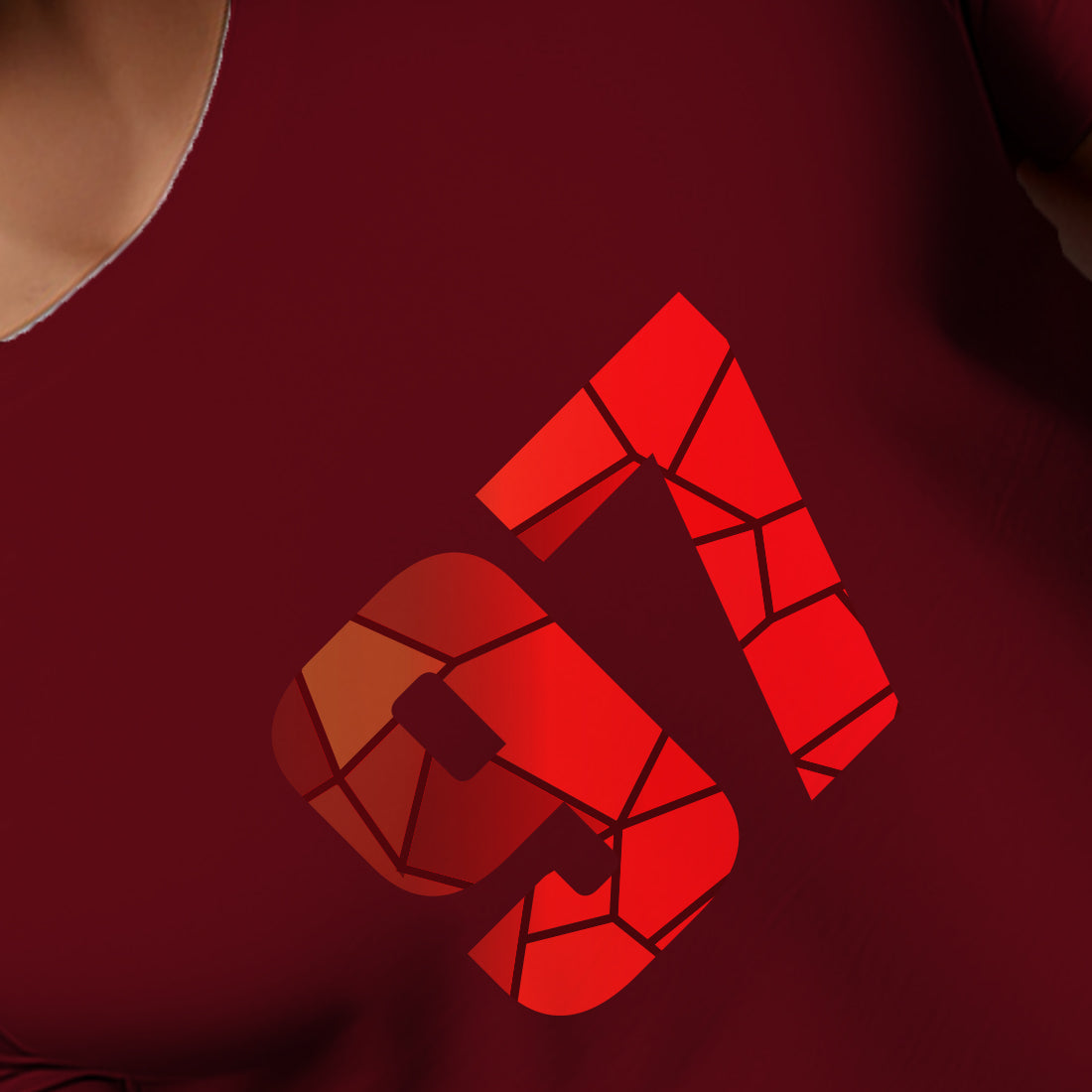 97 Number Men Unisex T-Shirt | Custom Number Graphic Tee (Maroon)