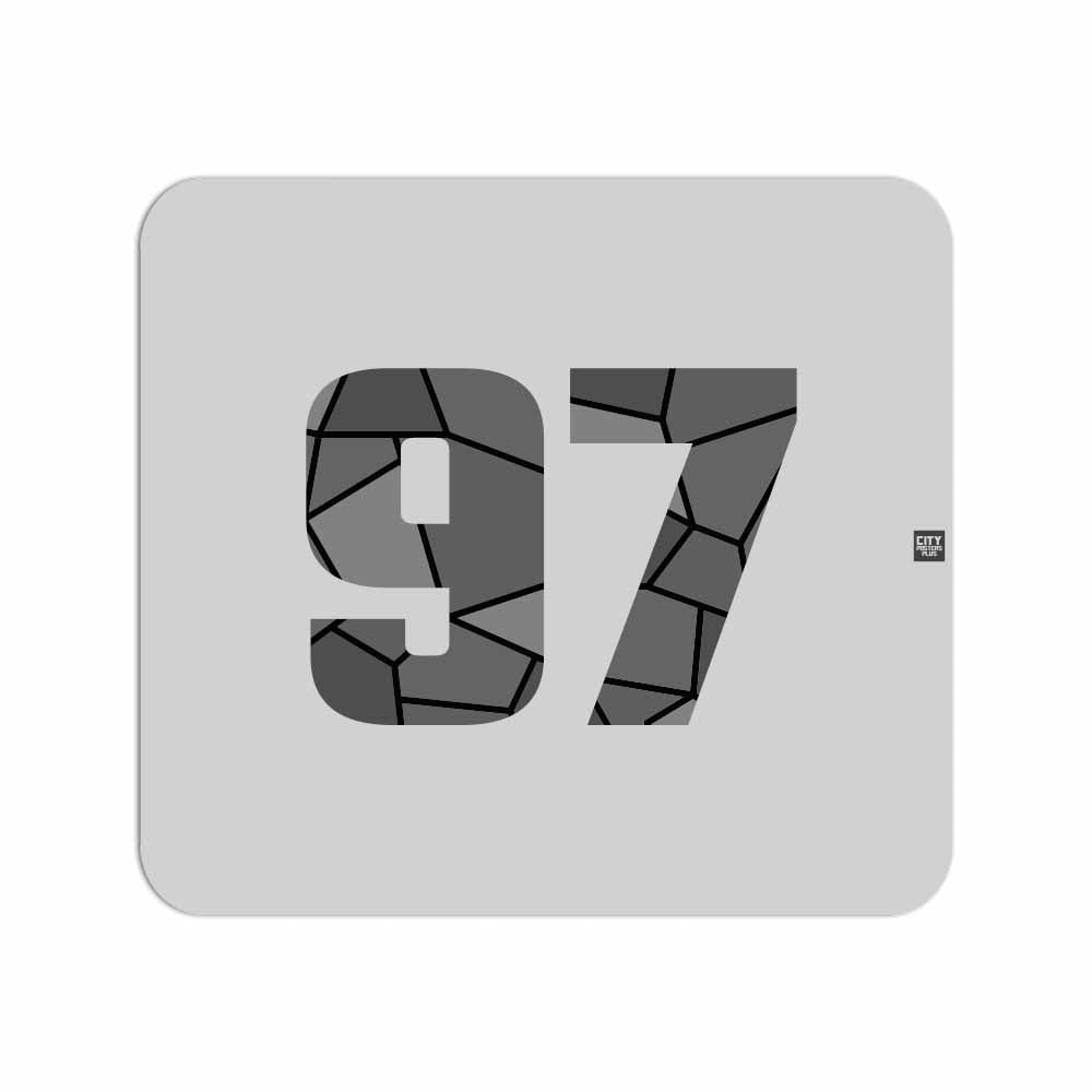 97 Number Mousepad (Melange Grey)