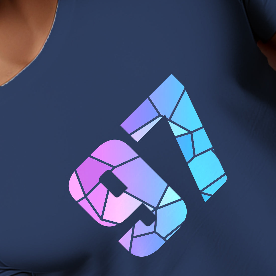 97 Number Men Unisex T-Shirt | Custom Number Graphic Tee (Navy Blue)