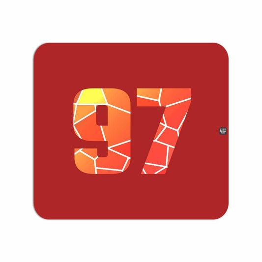 97 Number Mousepad (Red)