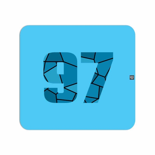 97 Number Mousepad (Sky Blue)