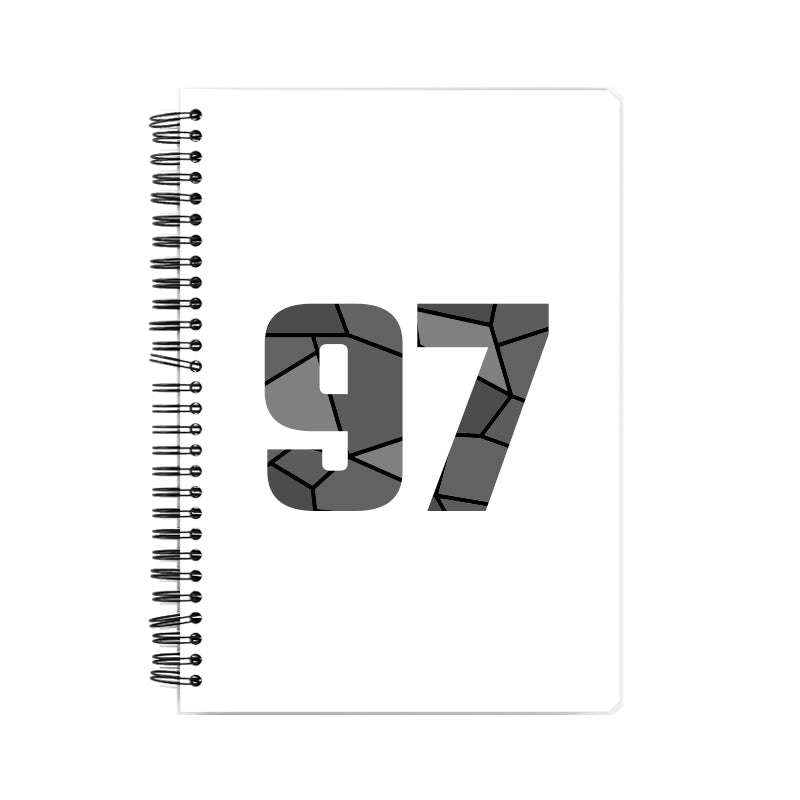 97 Number Notebook (White, A5 Size, 100 Pages, Ruled, 6 Pack)