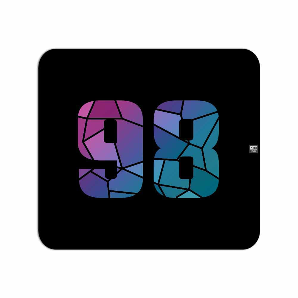 98 Number Mousepad (Black)
