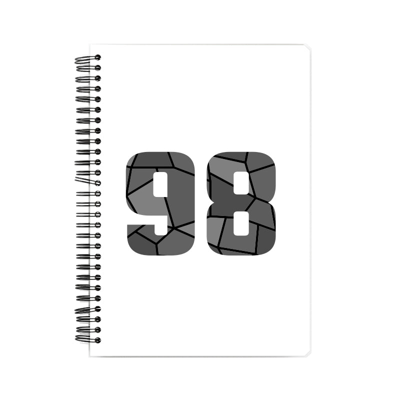 98 Number Notebook (White, A5 Size, 100 Pages, Ruled, 6 Pack)