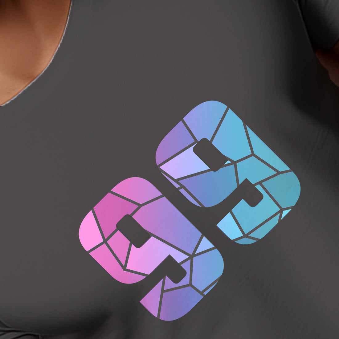 99 Number Men Unisex T-Shirt | Custom Number Graphic Tee (Charcoal Grey)
