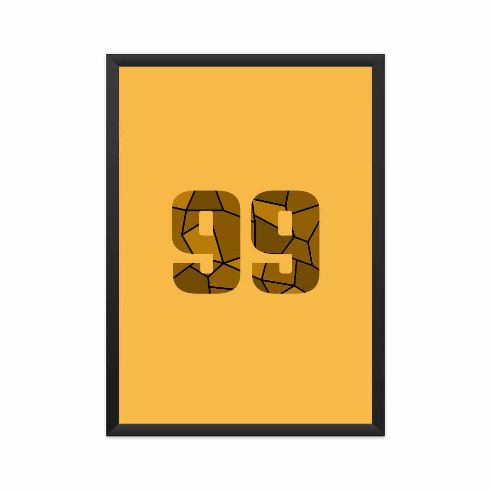 99 Number Framed Poster