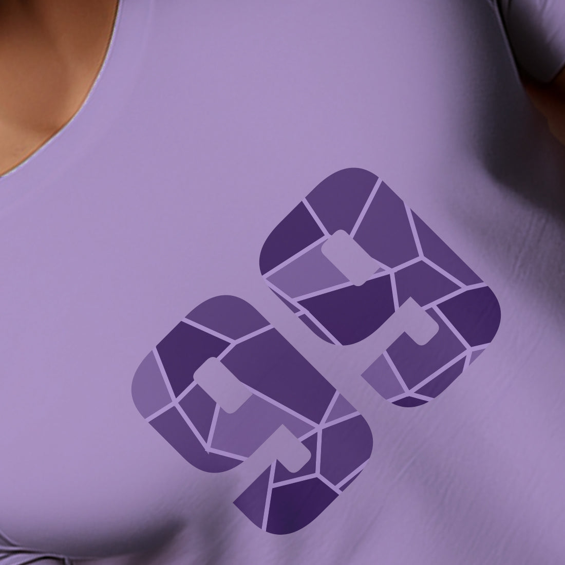 99 Number Men Unisex T-Shirt | Custom Number Graphic Tee (Iris Lavender)