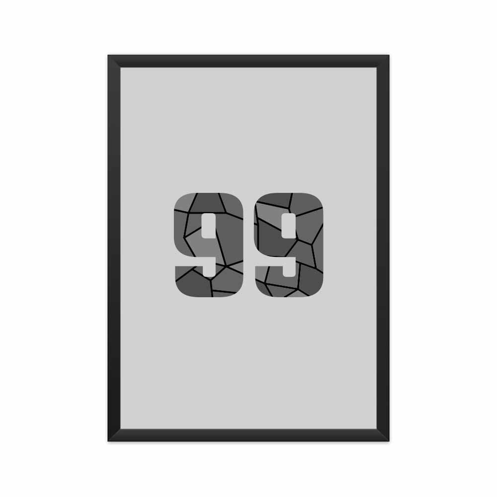 99 Number Framed Poster