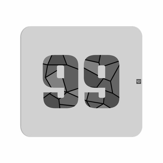 99 Number Mousepad (Melange Grey)