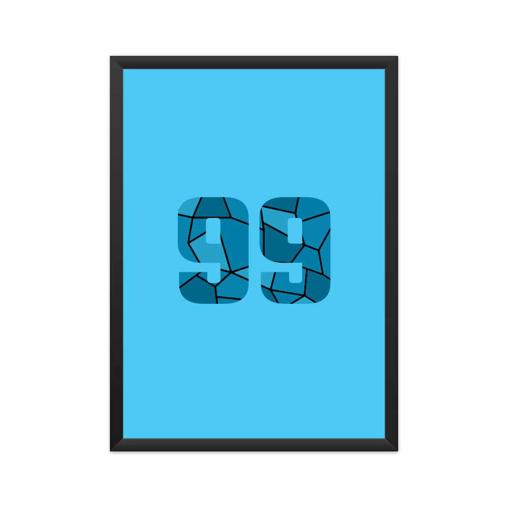 99 Number Framed Poster