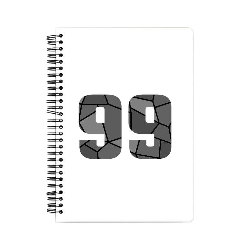 99 Number Notebook (White, A5 Size, 100 Pages, Ruled, 6 Pack)