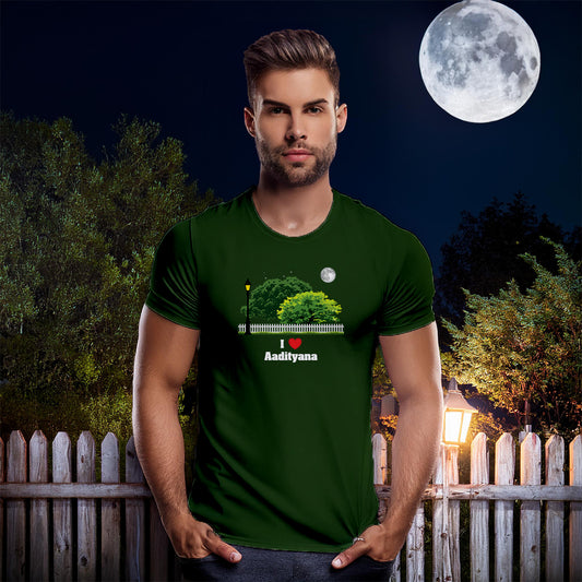 Aadityana Street Lamp Trees Night Moon Unisex T-Shirt