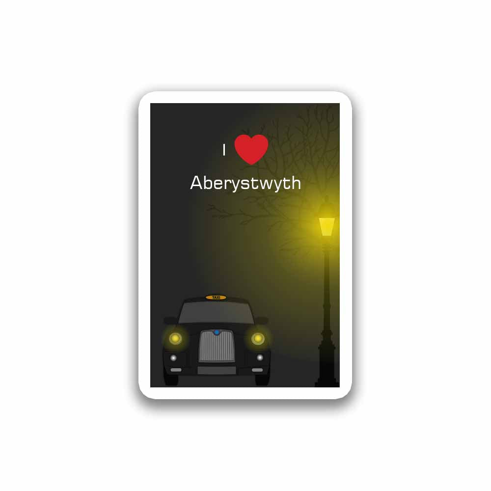 Aberystwyth Taxi Black Magnet