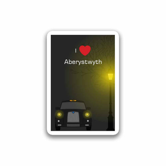 Aberystwyth Taxi Black Magnet