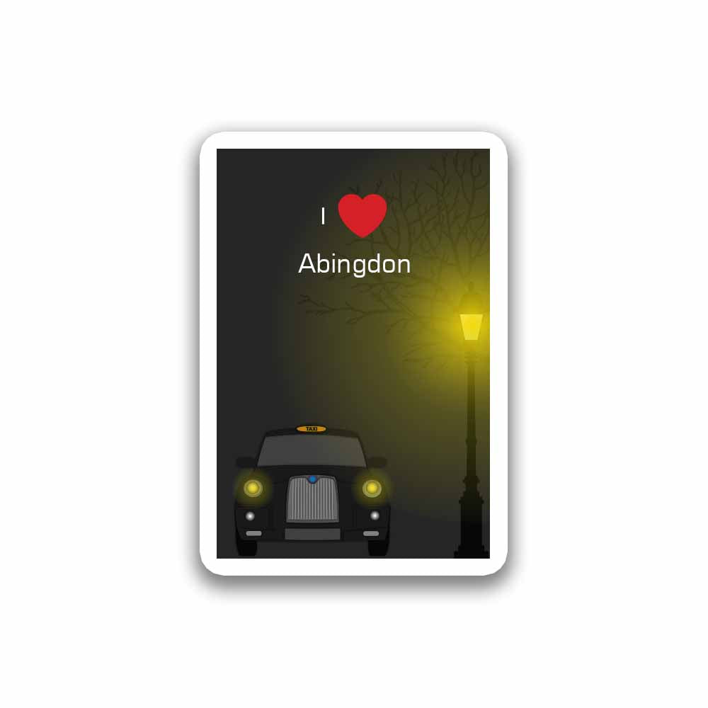 Abingdon Taxi Black Magnet