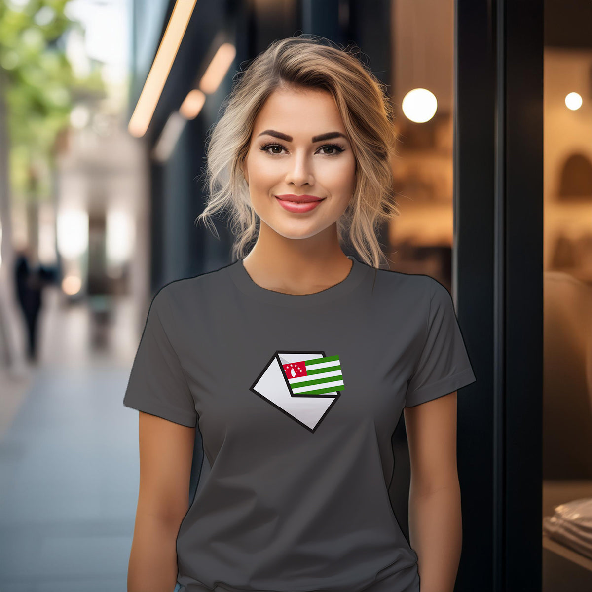 Abkhazia Mail Women T-Shirt | Postal Graphic Women's Tee
