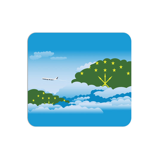 Adygea Airplane Airport Flight Day Clouds Mousepad 