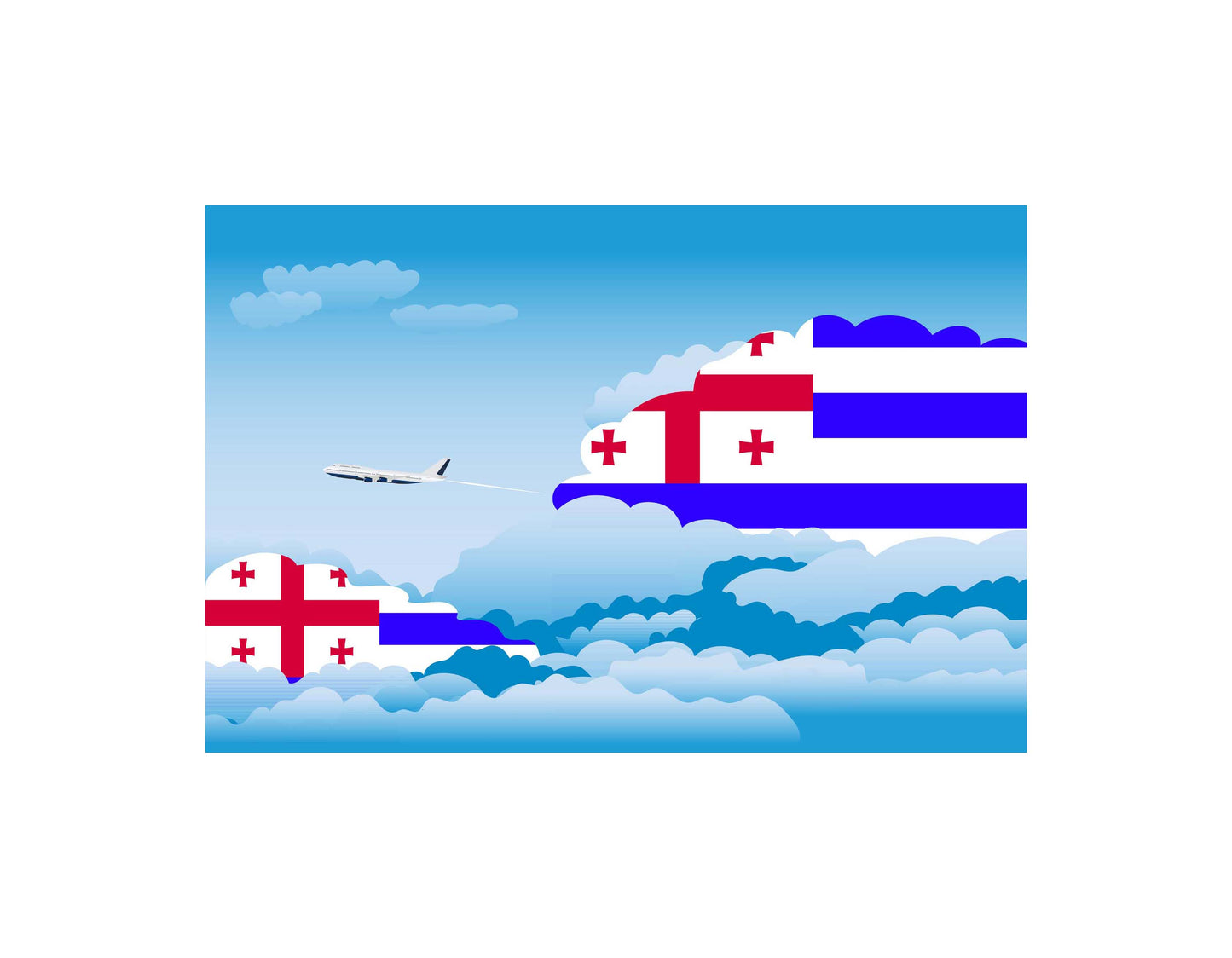 Ajaria Day Clouds Blankets & Throws | Soft Premium Blankets | City Posters Plus