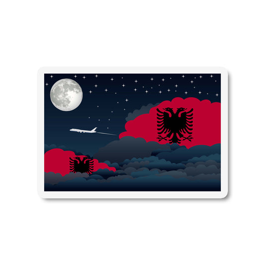 Albania Night Clouds Sticker