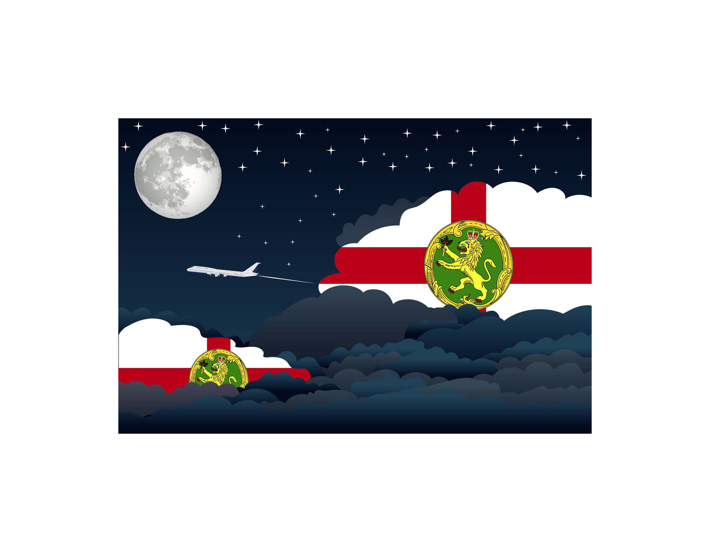 Alderney Night Clouds Blankets & Throws | Premium Soft Blankets | City Posters Plus