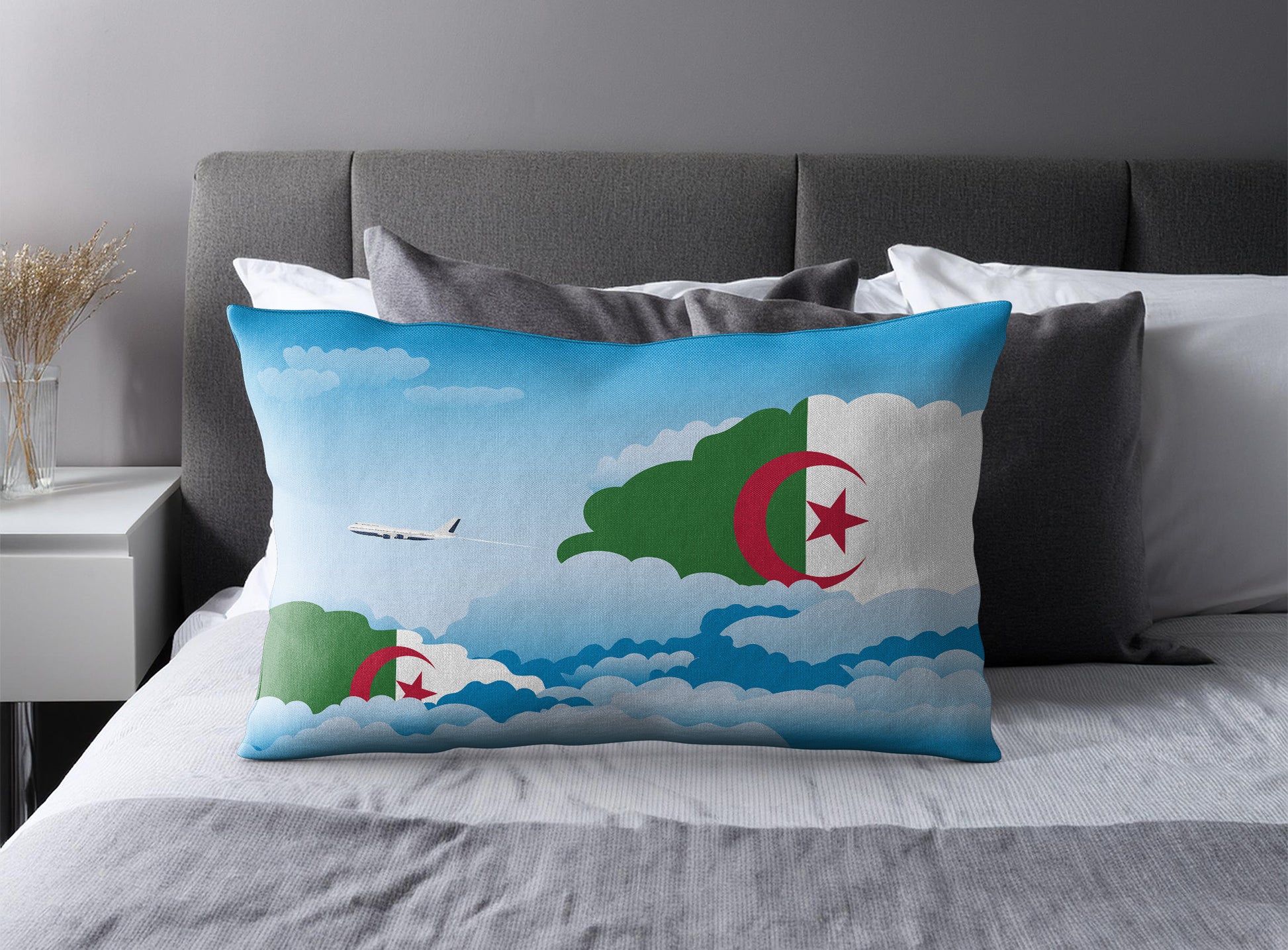 Algeria Day Clouds Pillow Case