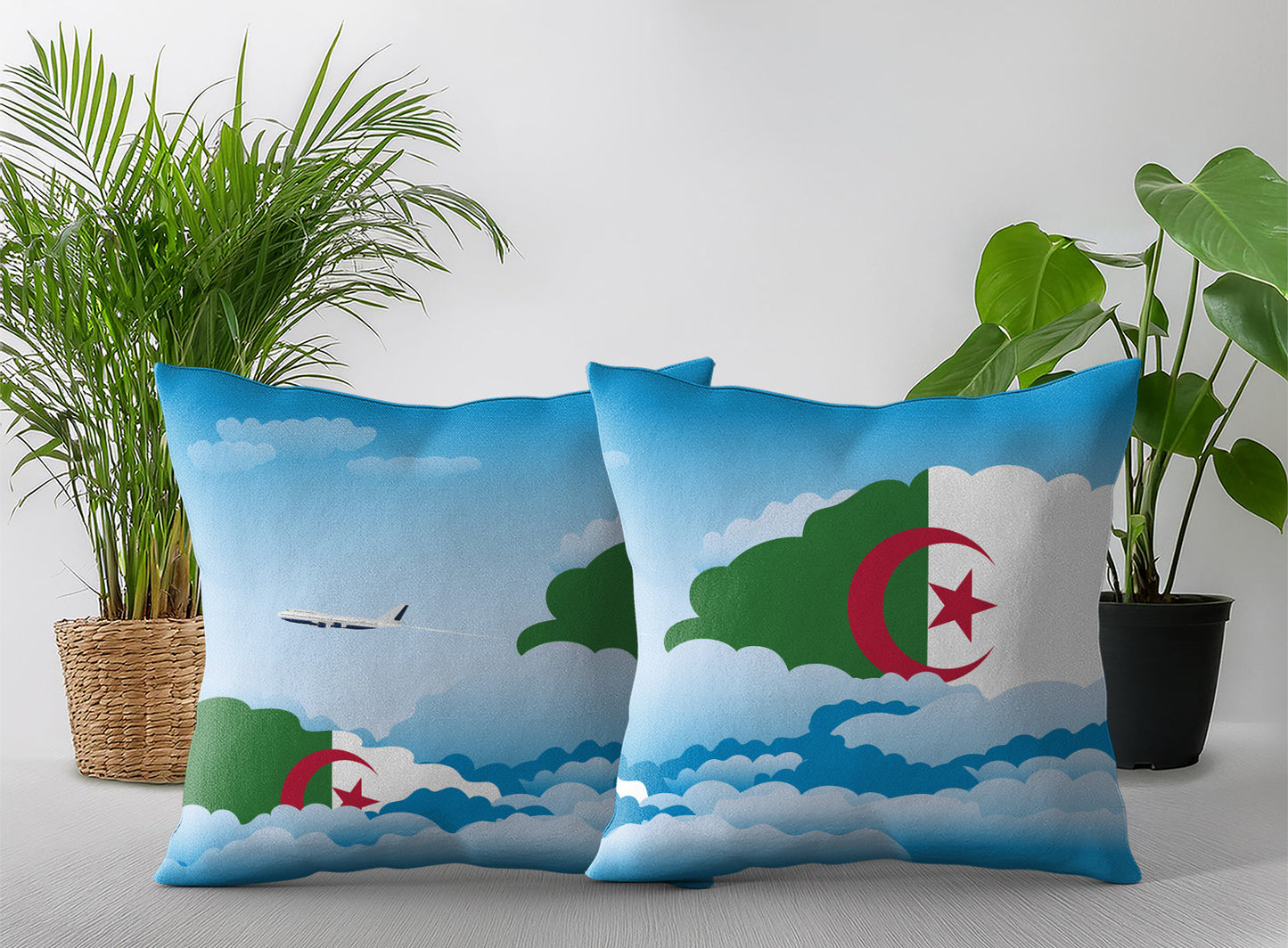 Algeria Day Clouds Pillow Case