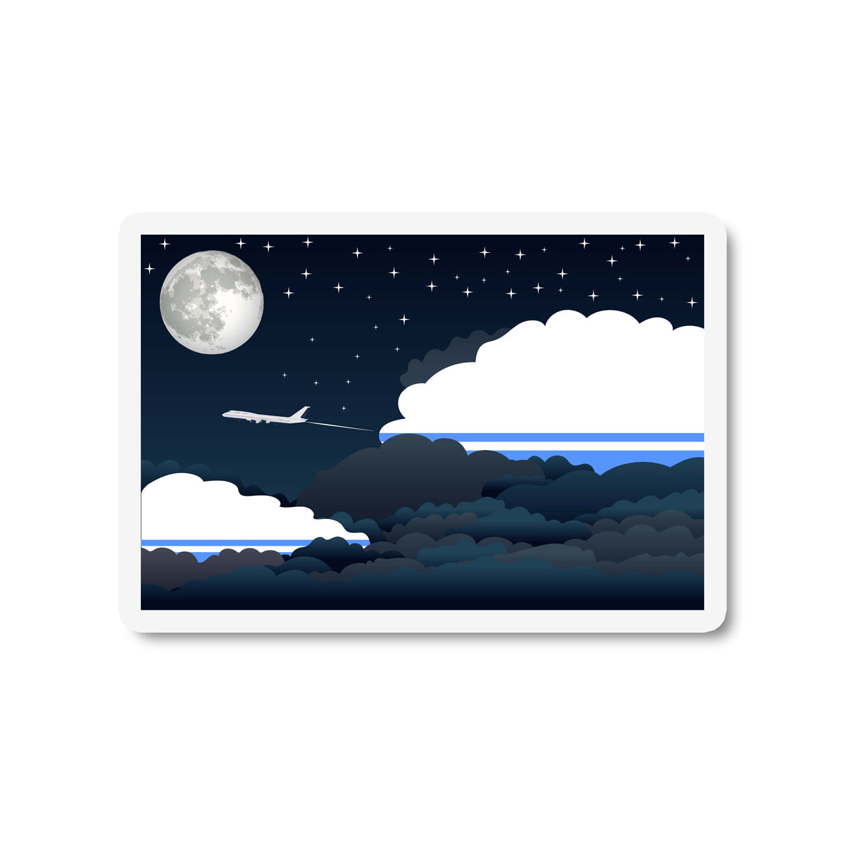 Altai Republic Night Clouds Magnet