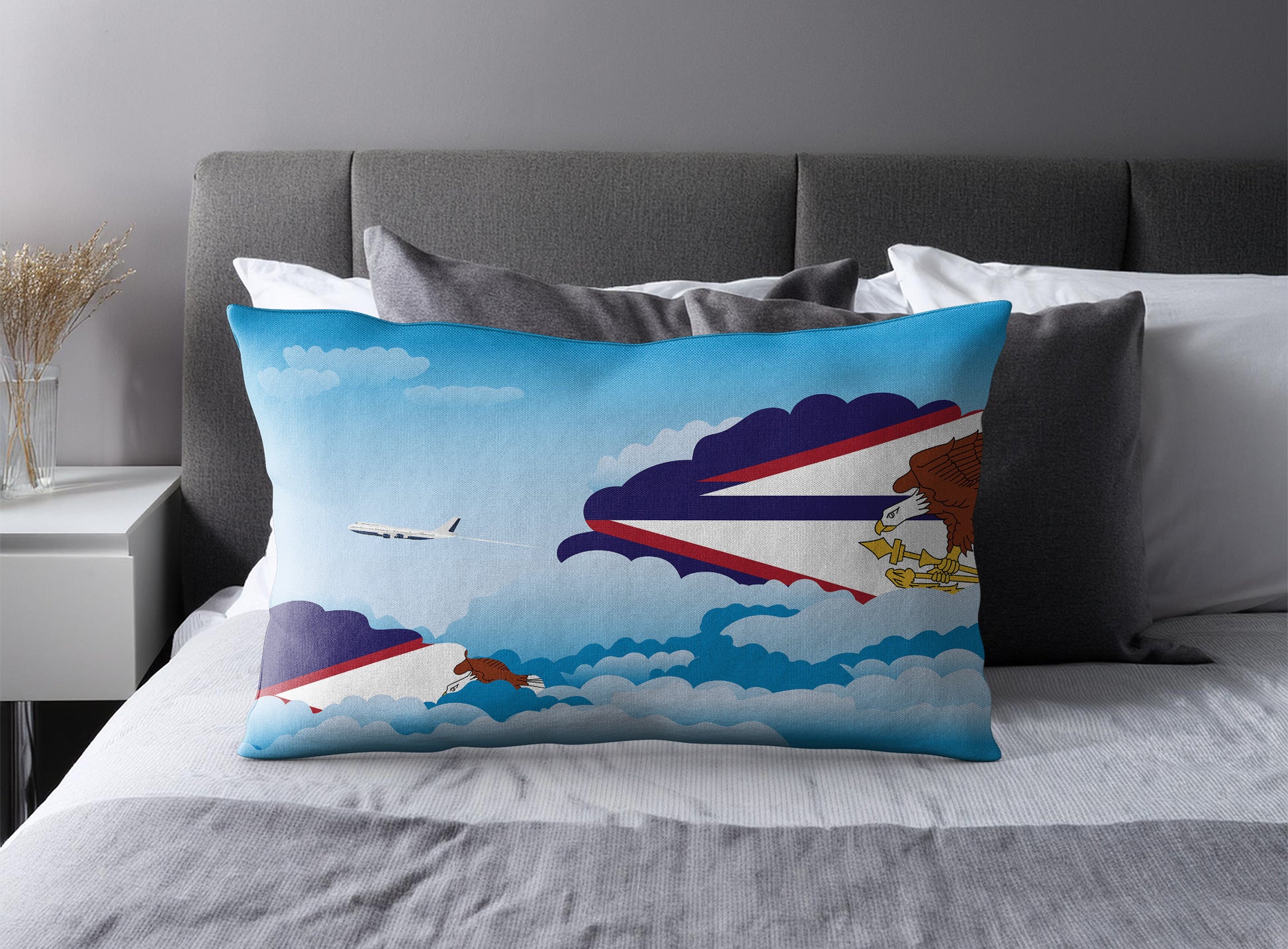 American Samoa Day Clouds Pillow Case