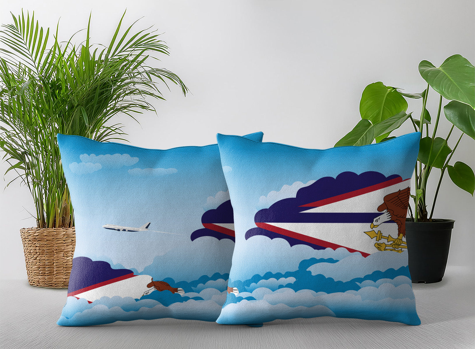 American Samoa Day Clouds Pillow Case