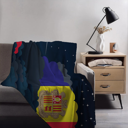 Andorra Night Clouds Blankets & Throws | Premium Soft Blankets | City Posters Plus
